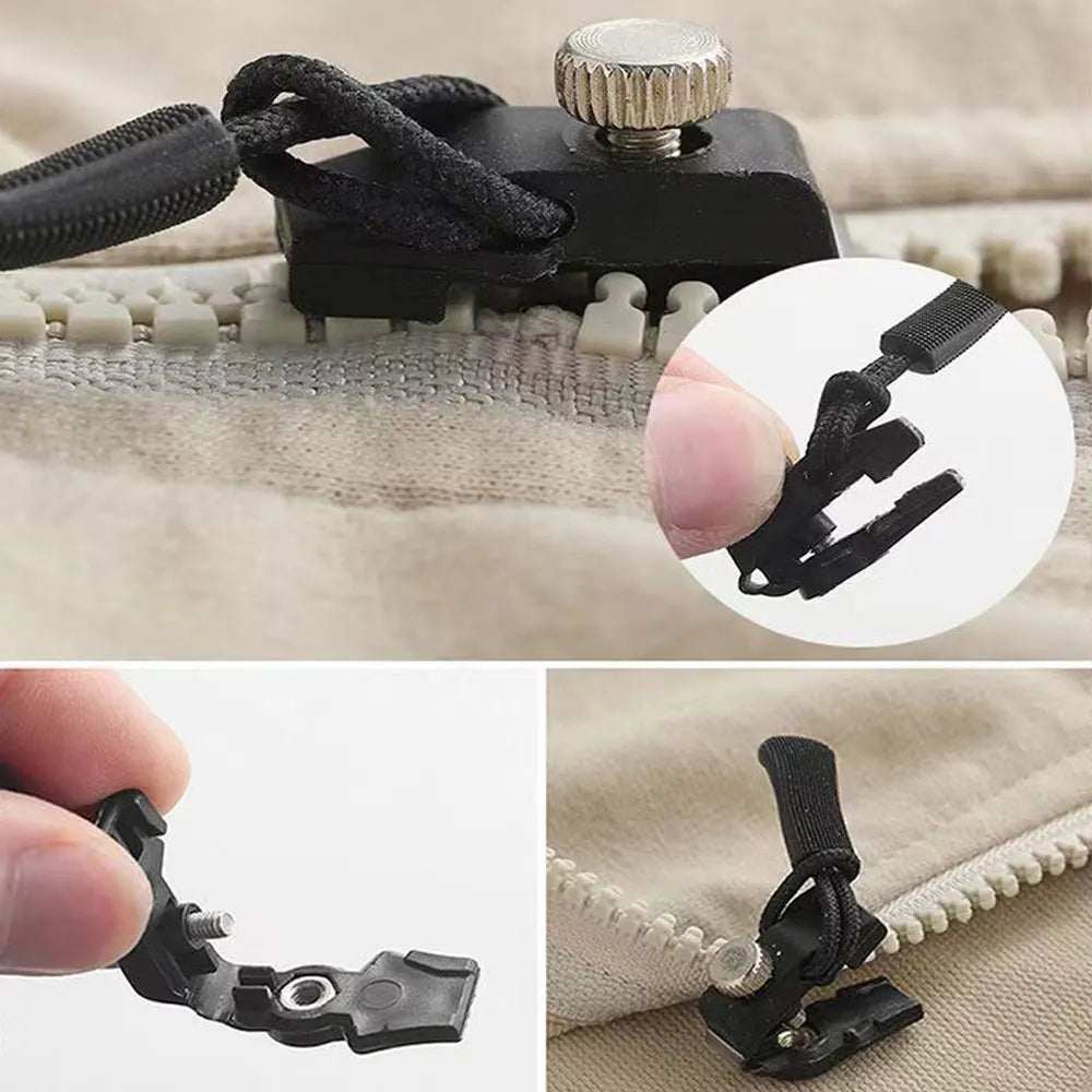 ZIPFIX KIT – Rits Reparatieset – 6-delig voor Kleding, Tassen & Tentdoeken – Snel & Zonder Naaien