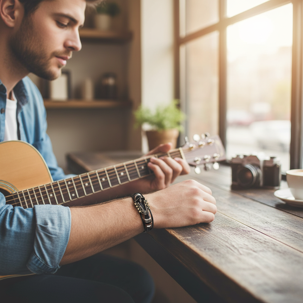 MelodyBand – Musikinspiriertes Lederarmband