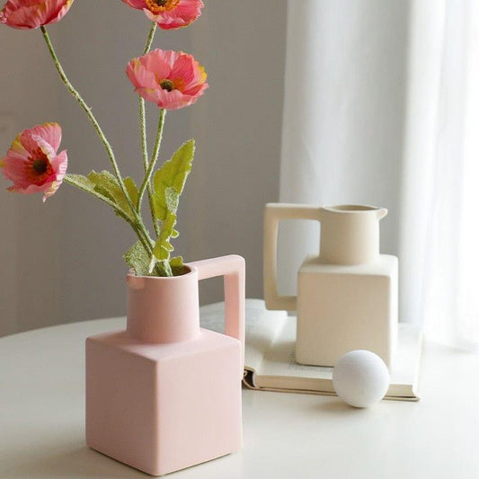 AMALVIA – Elegante vaso in ceramica in stile mediterraneo