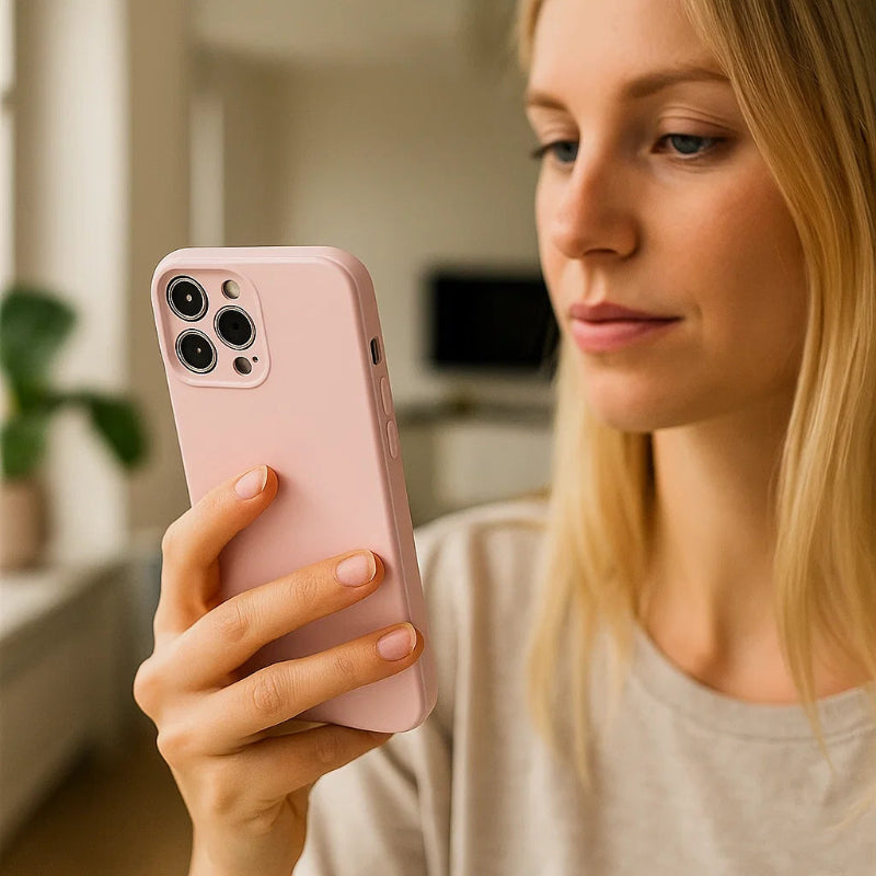 FARBSPIEL – Funda de silicona colorida y resistente a los golpes para la serie iPhone 16 y 17