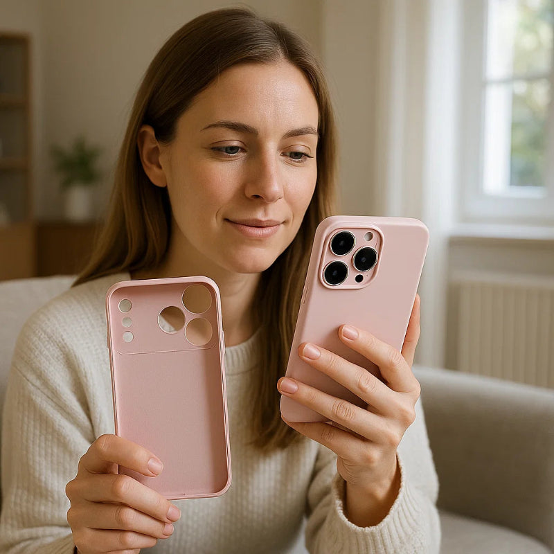 FARBSPIEL – Funda de silicona colorida y resistente a los golpes para la serie iPhone 16 y 17