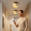 CIELWOOD – Lampada da soffitto LED minimalista in legno per un'atmosfera calda