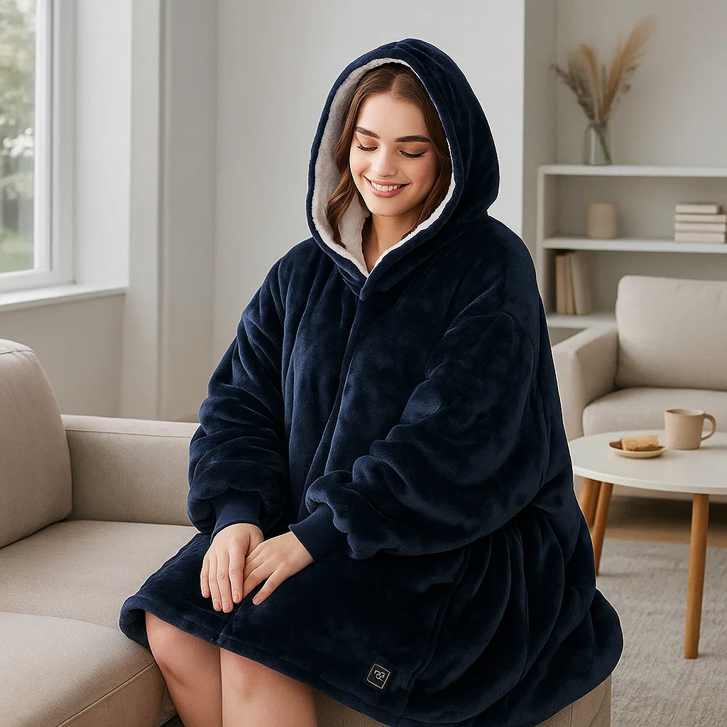 FIREFLEECE – USB-beheizter Decken-Hoodie für intensive Wärme