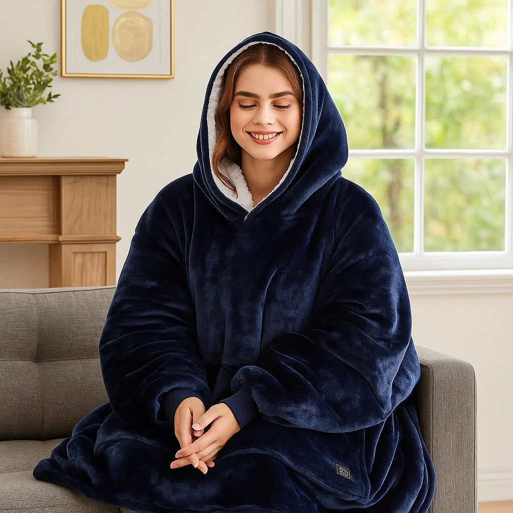 FIREFLEECE – USB-beheizter Decken-Hoodie für intensive Wärme