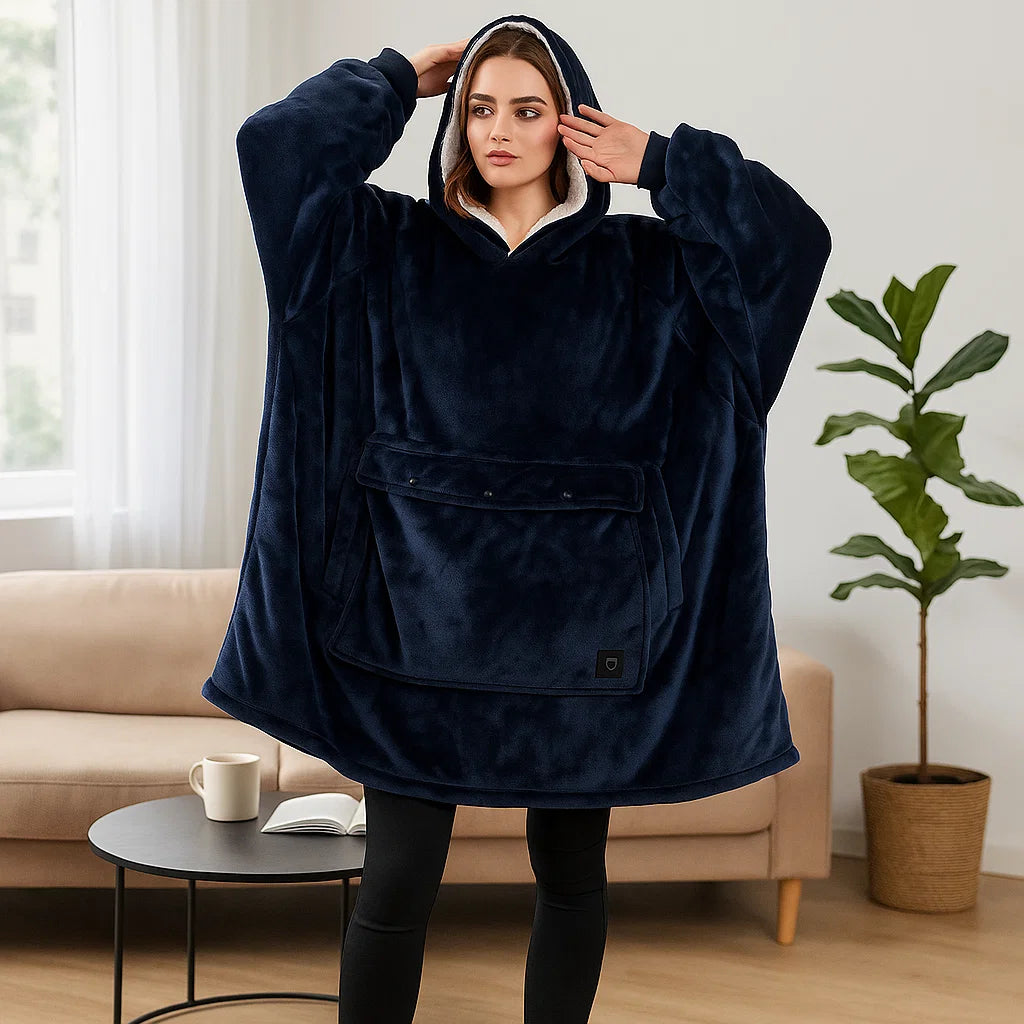 FIREFLEECE – USB-beheizter Decken-Hoodie für intensive Wärme