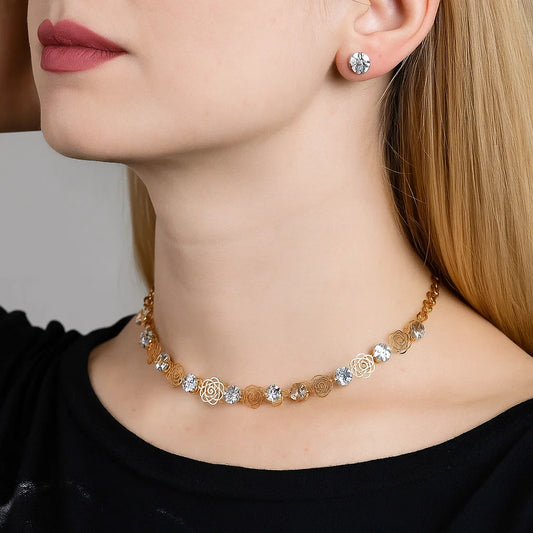 NEREIDE – Schmuckset mit grünen Steinen und Mariner-Gliedern