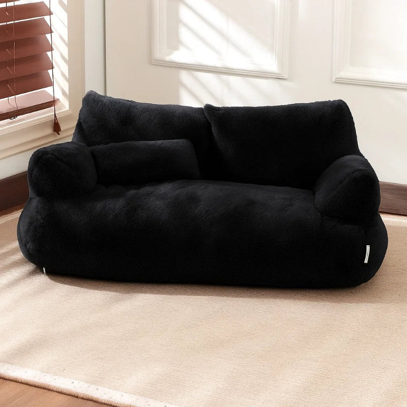 FluffyComfort - Canapé pour animaux de compagnie luxueux et doux pour une détente ultime