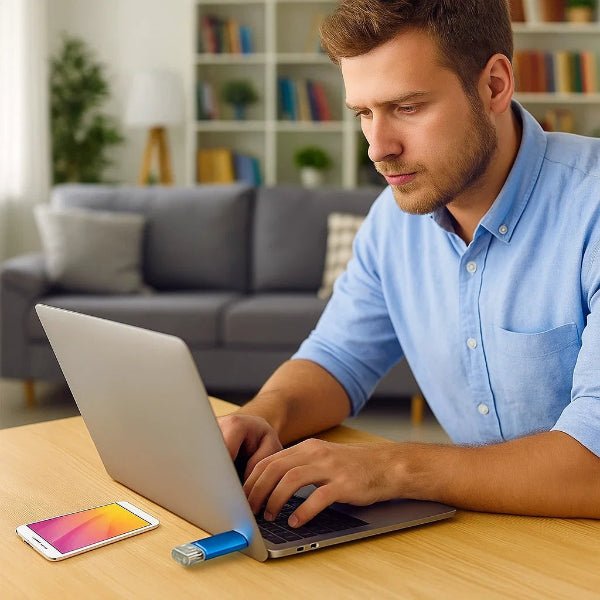 TRAVELBYTE – Tragbarer OTG-USB-Stick für schnelle Plug-and-Play-Speicherung