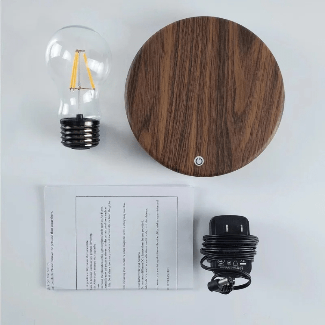 LumiGlide Floating LED Bulb | Magnetisch schwebende Leuchte mit Touch-Steuerung für moderne Räume