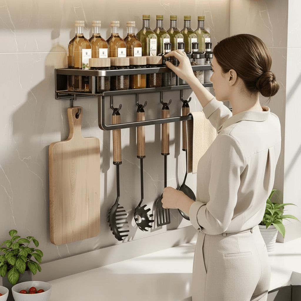 CULINA – Stilvolles Wandregal für Küche & Essbereich