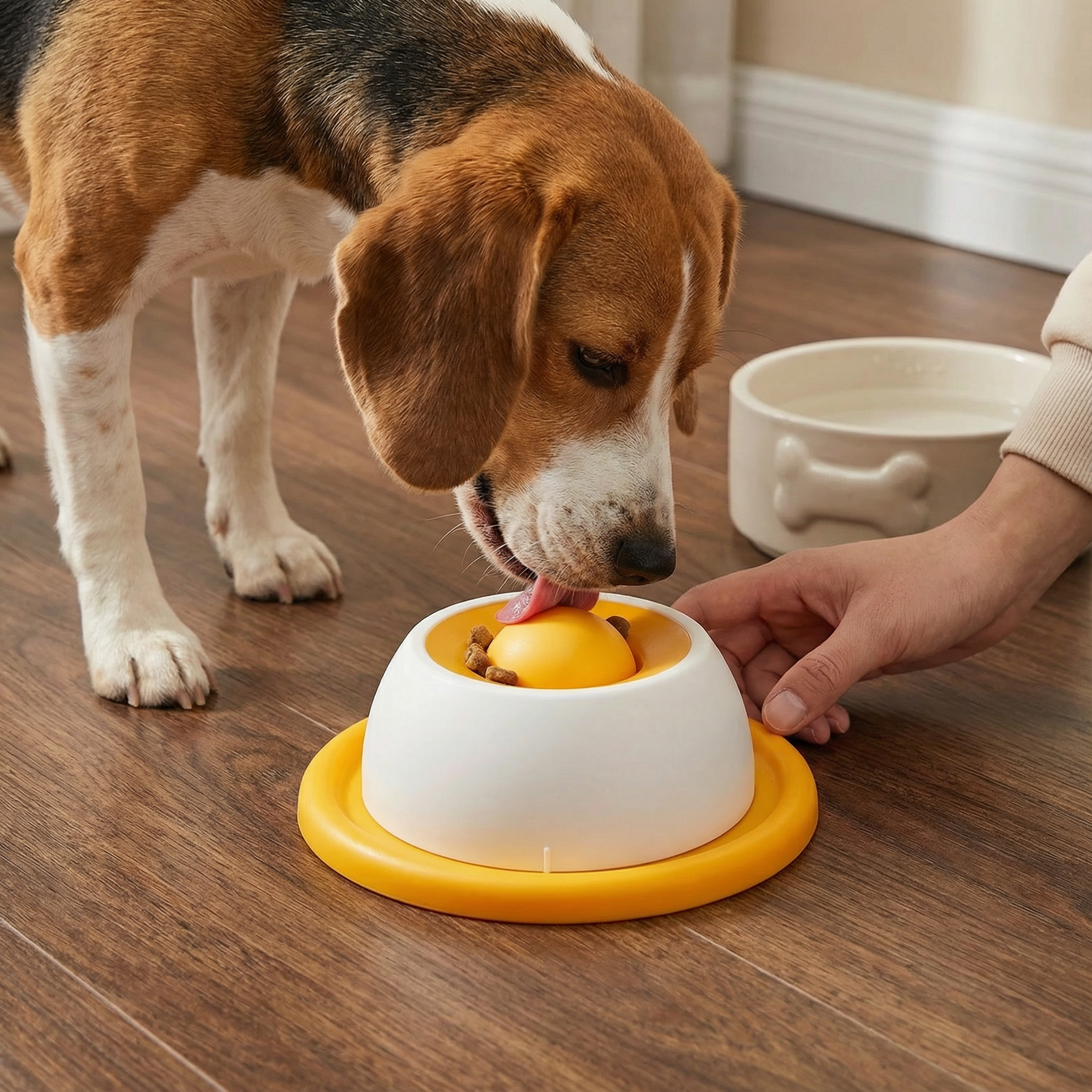 Interaktiver Leckspielzeug-Snackteller – Slow Feeder für Hunde