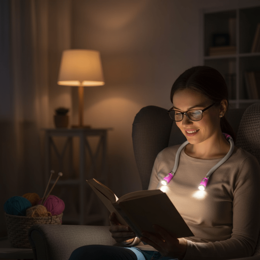 FlexiGlow – Flexible LED Nackenlampe