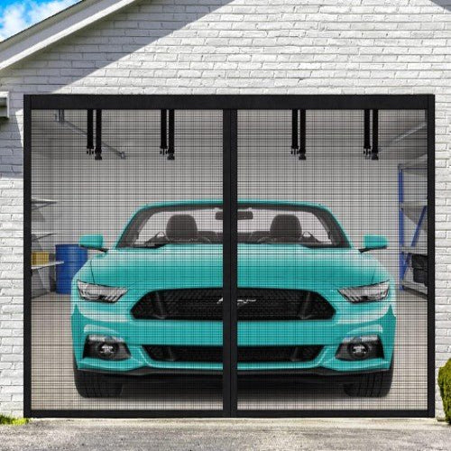 AeroShield Insektenfreies Garagenfenster | Magnetisches Netz für Garagentore für frische Luft und Insektenschutz