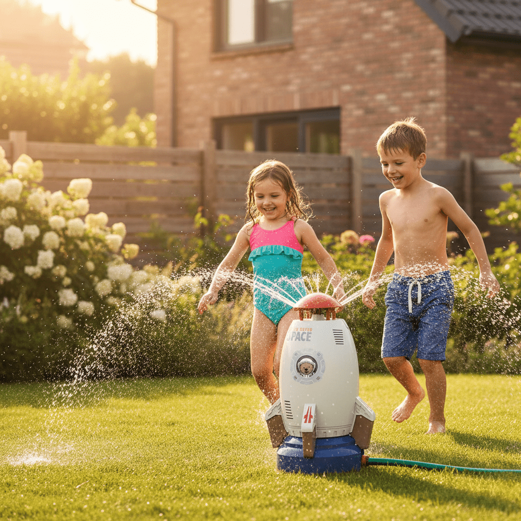 SommerWirbel – Rotierendes Wasserspielzeug für unbeschwerten Gartenspaß