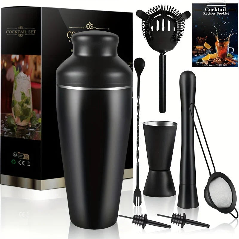 Professionelles Cocktail-Set – Edelstahl Barkeeper Set für perfekte Drinks