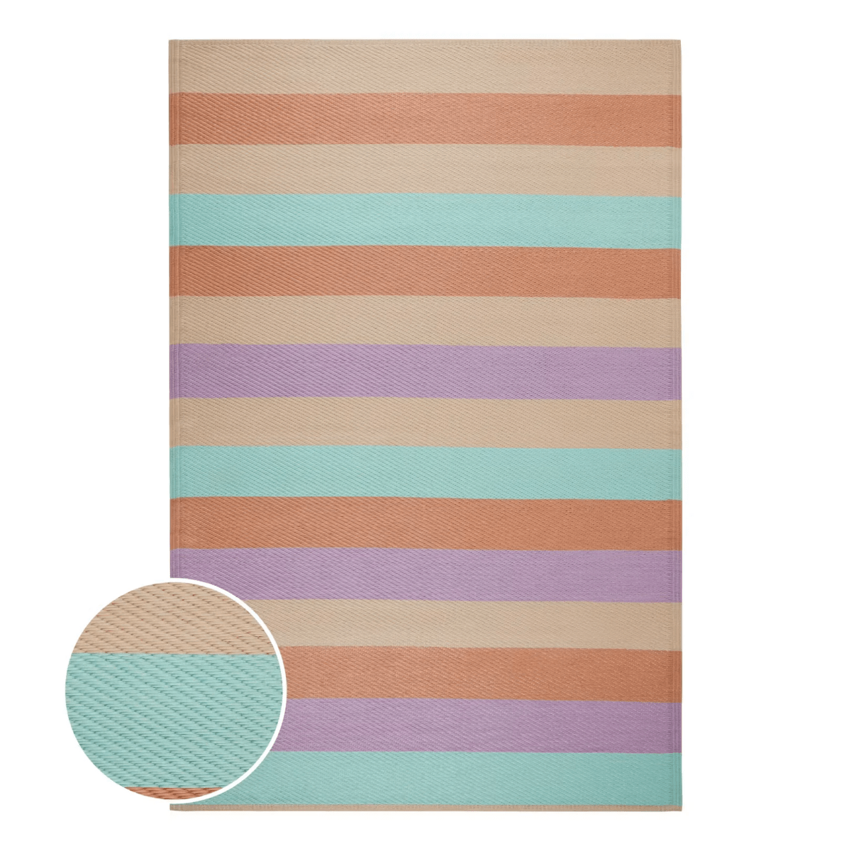 COLOUR CLASH Outdoor Rug – Moderner Streifenteppich für Innen & Außen