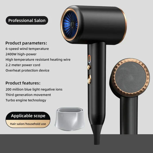 PowerGloss Haartrockner 2400W – Ionen-Technologie & Stylisches Design für jedes Haar-1