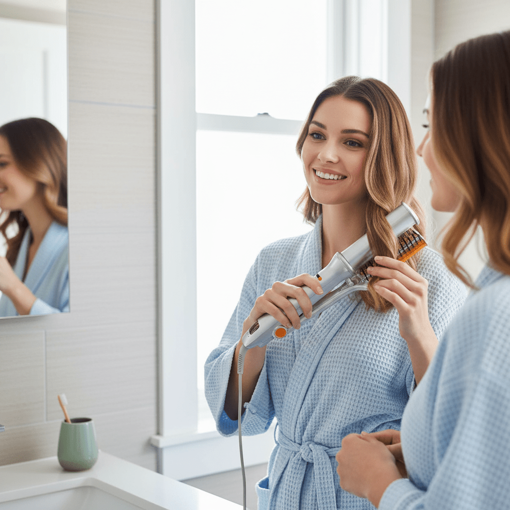 STYLEROTIC – Brosse rotative 2-en-1 pour coiffer et lisser