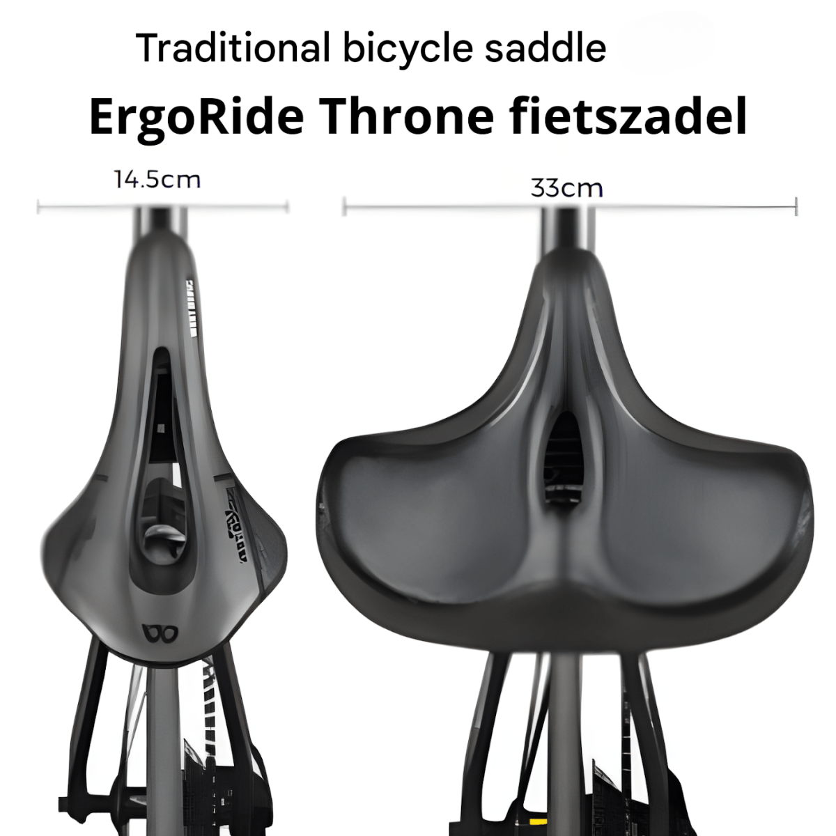 Ergorid Thron Touring Saddle – Ergonomischer Komfortsattel für Männer & Frauen