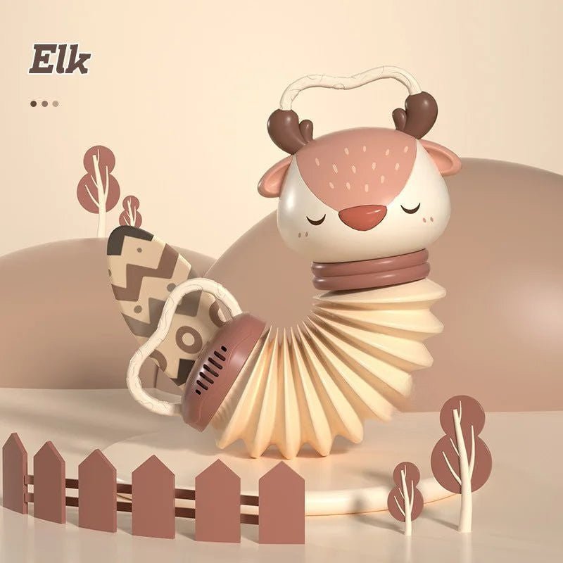 KLANGIKIDZ – 2-in-1 Baby-Akkordeon & Rassel für Musik, Bewegung & Lernen