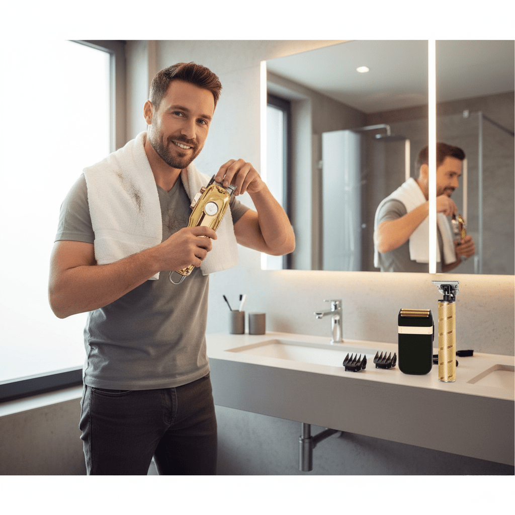 EasyTrim – Kabelloser Haartrimmer mit LED-Statusanzeige für präzises Styling
