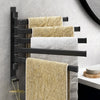 TidyRack 5-armige handdoekorganizer – ruimtebesparende handdoekhouder in matzwart