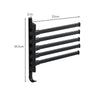 TidyRack 5-armige handdoekorganizer – ruimtebesparende handdoekhouder in matzwart