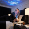 Moderne Sternenhimmel Lampe – USB Mini Projektor Nachtlicht für Schlafzimmer & entspannte Atmosphäre inkl. 5 Motiven