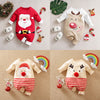 MiniMode Costume Festif – Grenouillère de Noël douce en coton pour la première fête de bébé