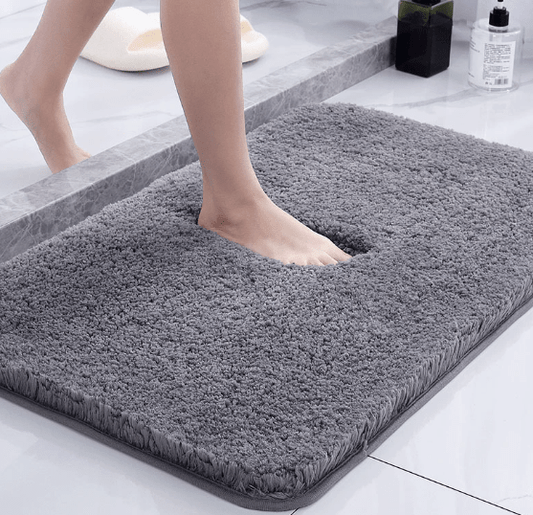 MELLOWMAT – Extra dicke Mikrofaser-Badematte mit Anti-Rutsch-Unterseite