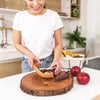 Brotmesser aus Holz mit Rutschfester Schneidehilfe