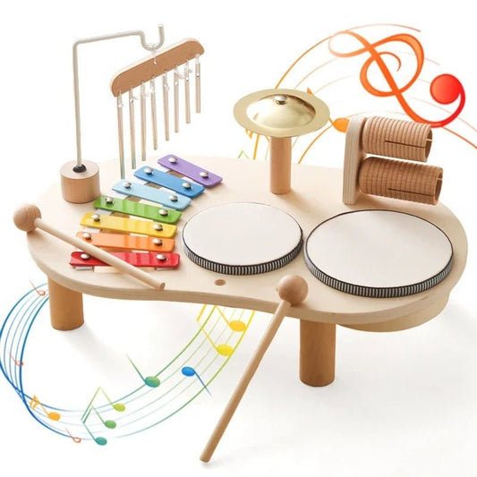 Melodiny Set – Muzikaal Houten Speelgoed voor Baby's – Ritme Ontdekken & Creativiteit Bevorderen