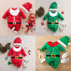 MiniMode Costume Festif – Grenouillère de Noël douce en coton pour la première fête de bébé