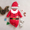 MiniMode Costume Festif – Grenouillère de Noël douce en coton pour la première fête de bébé