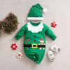 MiniMode Costume Festif – Grenouillère de Noël douce en coton pour la première fête de bébé