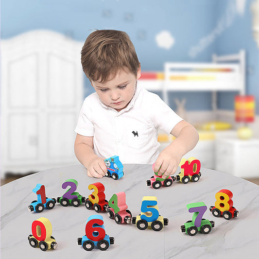 MagniTrain – Treno di numeri in legno magnetico per un apprendimento ludico