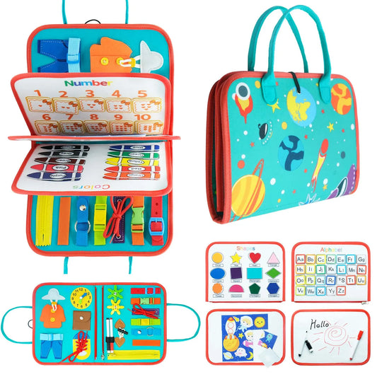 WonderFolio – Libro Montessori interattivo per lo sviluppo della motricità e dei sensi
