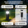 Solar-LED Bodenleuchten – Wasserdichte Gartenlichter für Wege, Rasen & Terrasse