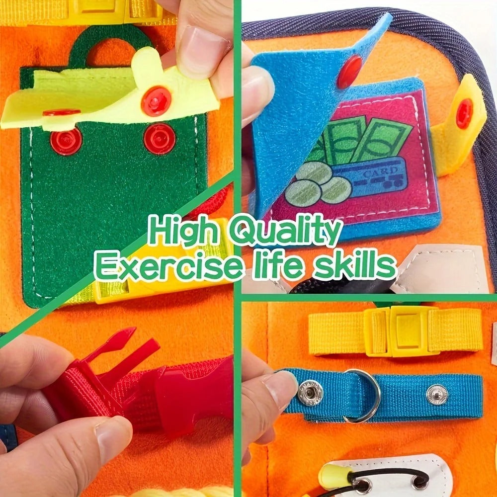 WonderTots – Montessori-Sinnesbuch für kleine Entdecker | Farben, Formen & Texturen erleben