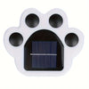 Kabellose Solar-Gartenbeleuchtung im Pfotenabdruck-Design