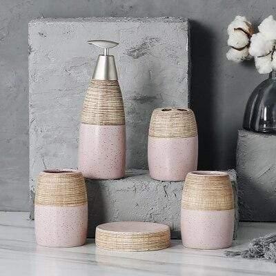 Hora - Set elegante di accessori per il bagno