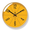 Variant image for Goldrahmen mit orangefarbenem Zifferblatt