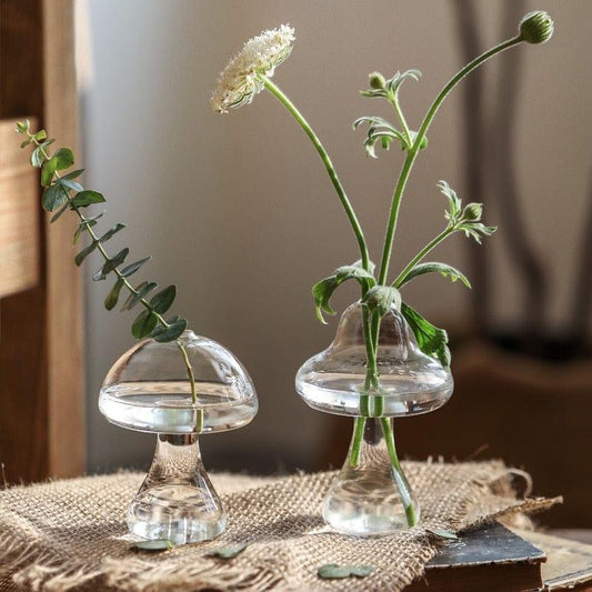 MUSHROONIA – Elegante jarrón de cerámica con forma de hongo para su hogar