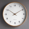 NordicTime Wooden Wall Clock – Silent Scandinavian Design for Peaceful Homes