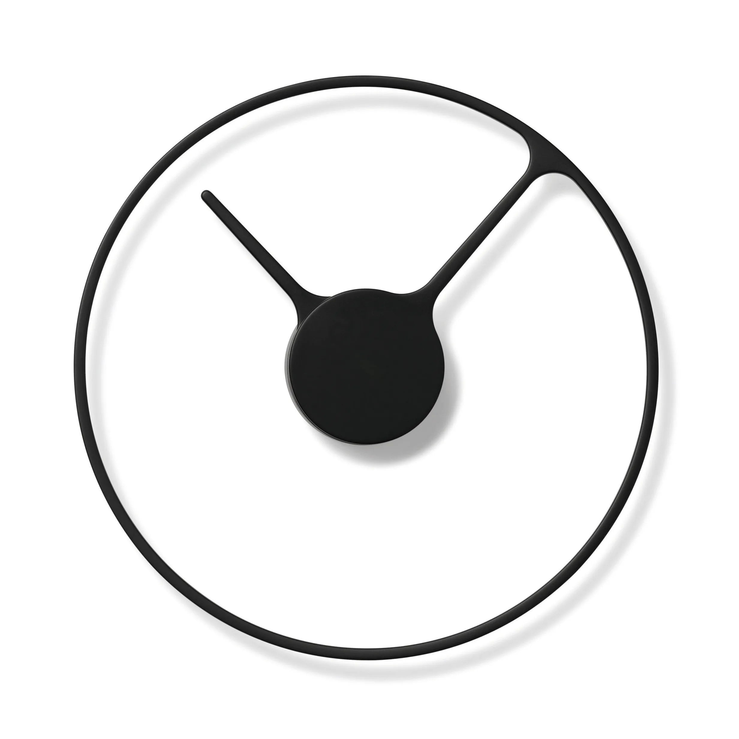 Stelton Time Wanduhr Ø 30cm, Schwarz