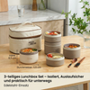 3-teiliges Lunchbox Set – Isoliert, Auslaufsicher und praktisch für unterwegs