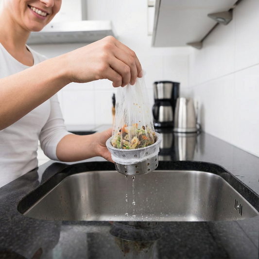 Einweg Abflusssiebe – Netze gegen Verstopfung für Spüle & Waschbecken (2 Stück)