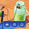 Tragbarer Multifunktionsmixer mit Doppeldeckel und USB-Ladefunktion – für Smoothies und Frischhaltedosen