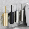 SteelMate - Support mural pour brosse de toilette