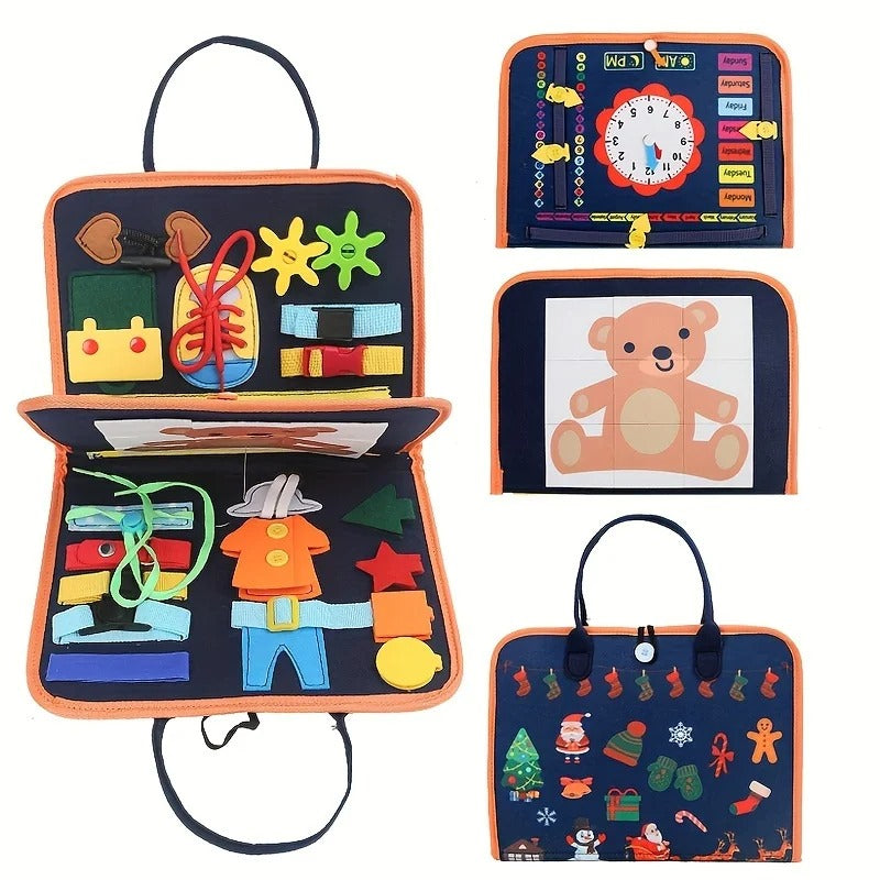 WonderTots – Montessori-Sinnesbuch für kleine Entdecker | Farben, Formen & Texturen erleben